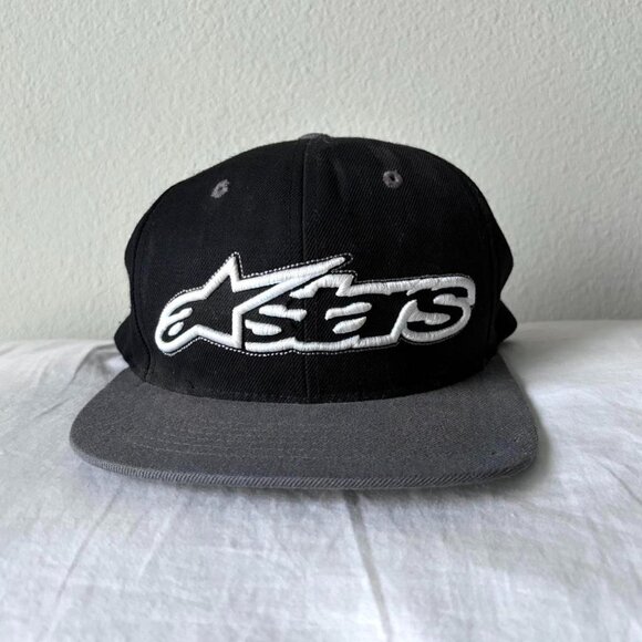 Alpinestars Black Snapback Hat Cap - Picture 1 of 4